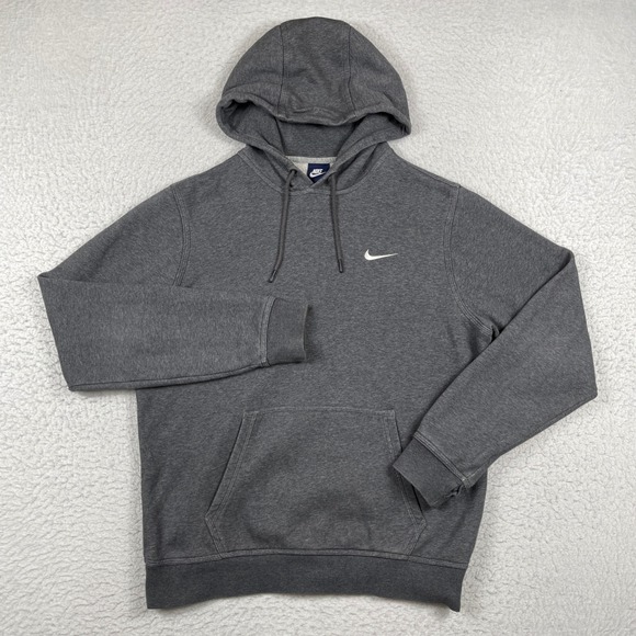 Nike Other - Nike Hoodie Mens Large‎ Grey Pullover Sportswear Club Fleece Swoosh Logo